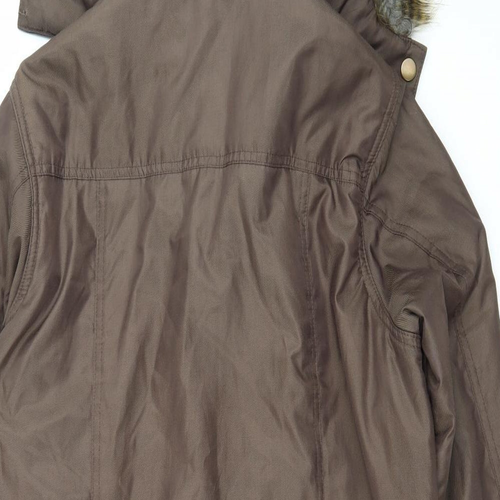 Bonmarché Womens Brown   Parka Coat Size 16
