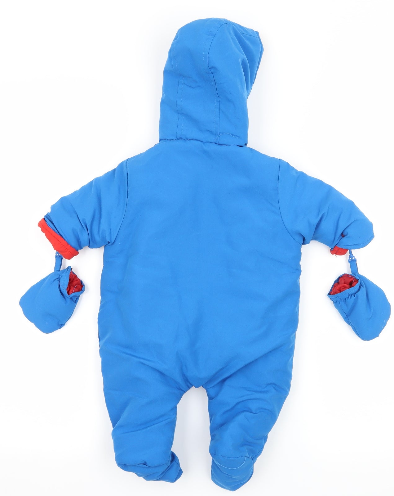 Little but Loud Boys Blue   Basic Coat Snowsuit Size 0-3 Months  - Superbaby