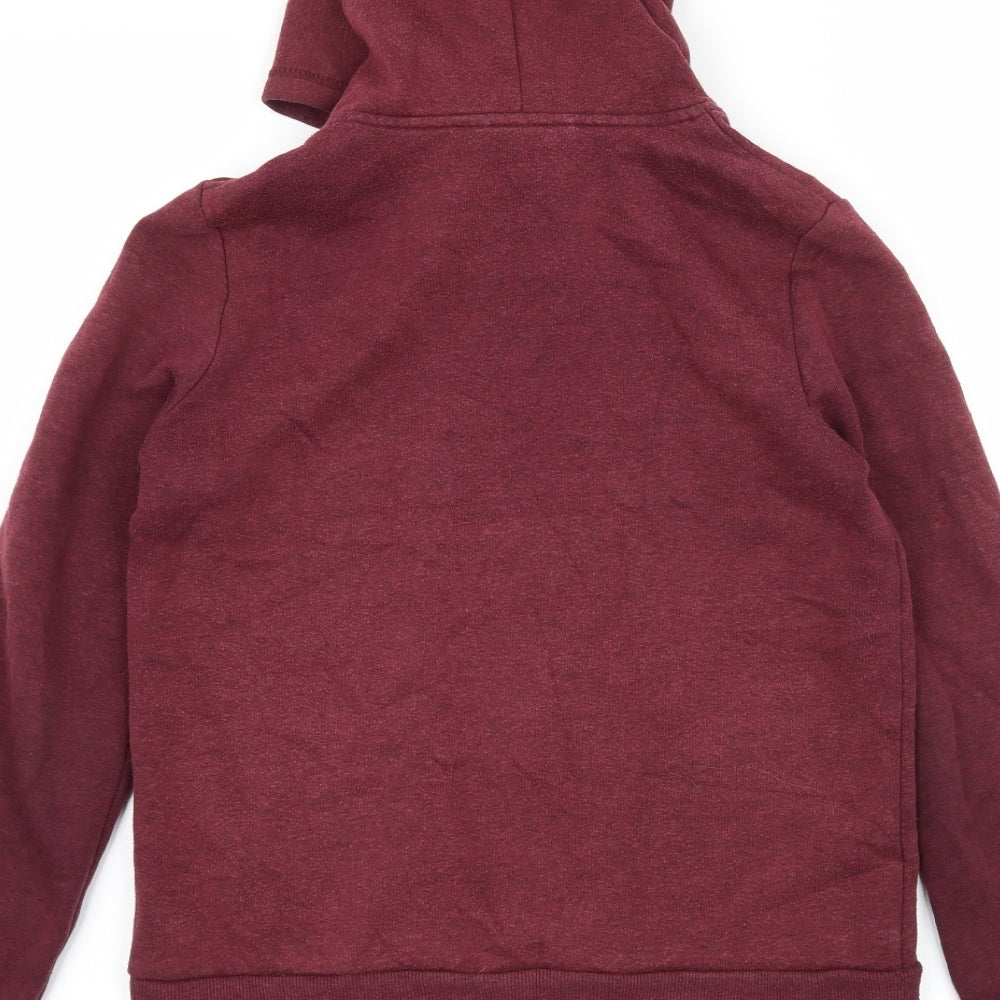 H&M Boys Red  Jersey Full Zip Hoodie Size 13-14 Years