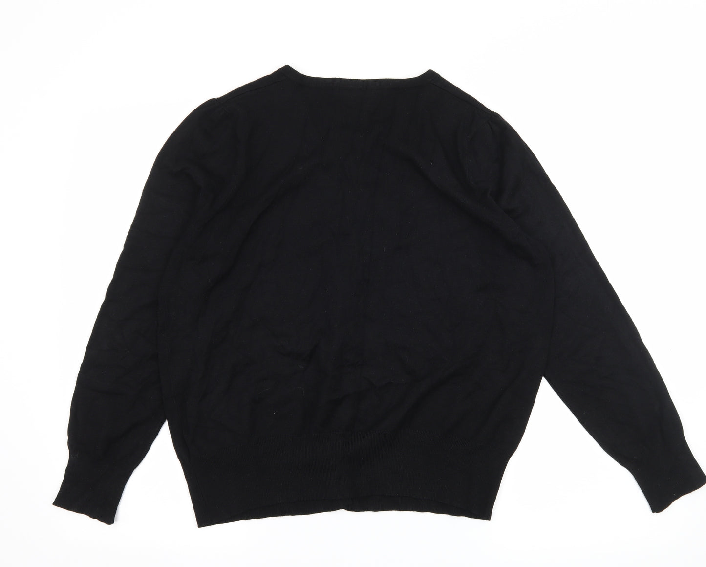 Marks and Spencer Womens Black  Knit Pullover Jumper Size 18