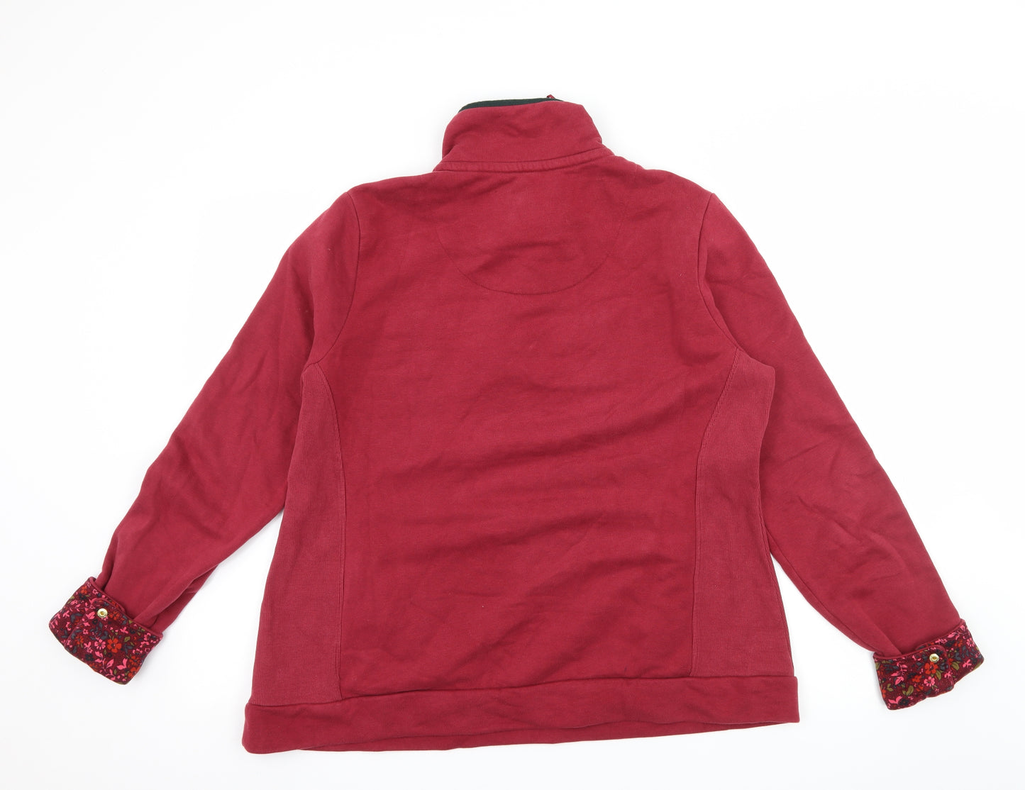 TU Womens Red  Jersey Pullover Sweatshirt Size 16