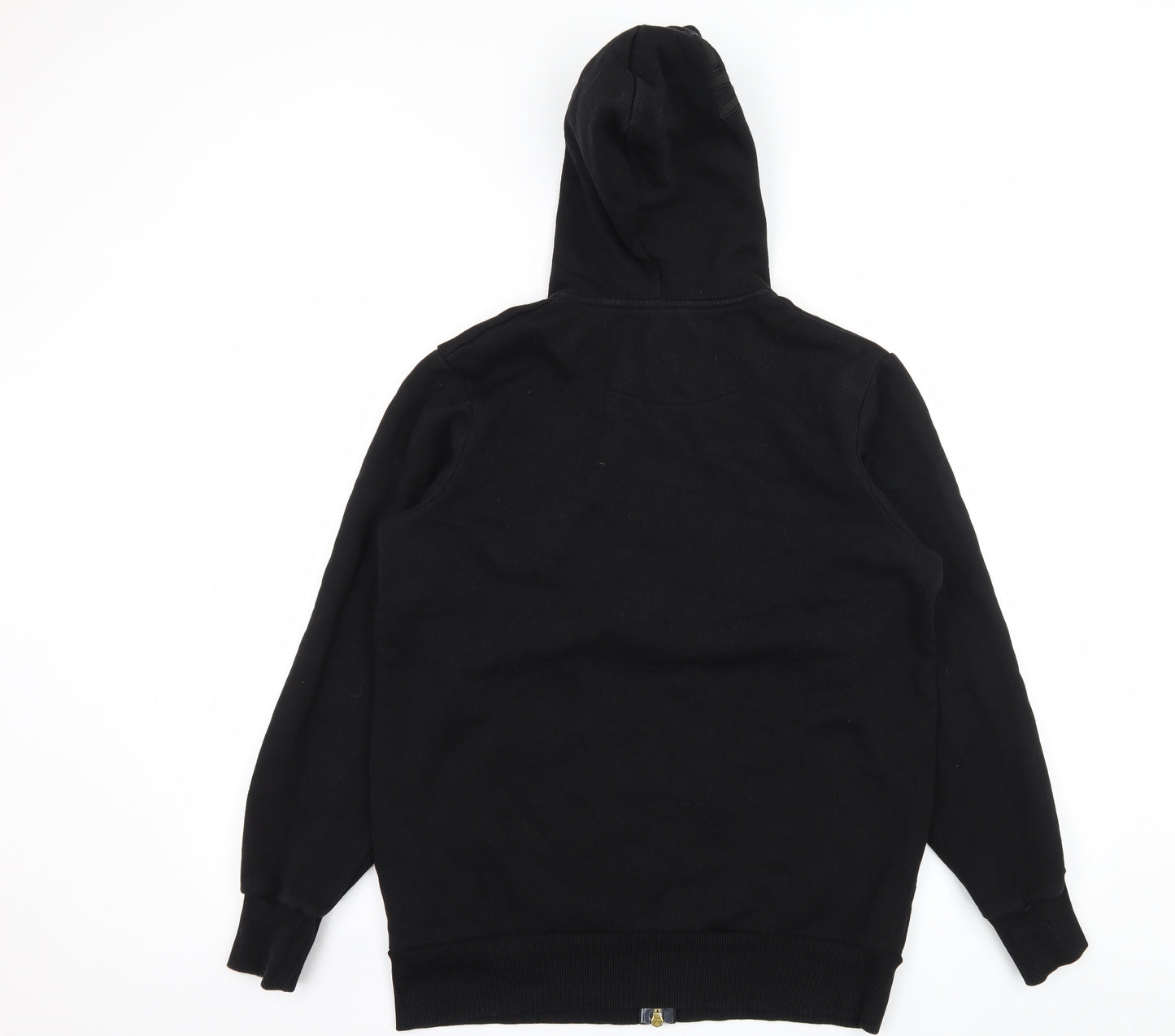 SikSilk Mens Black  Jersey Pullover Hoodie Size S