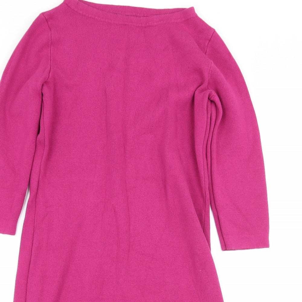 Woolovers Womens Pink  Knit A-Line  Size S