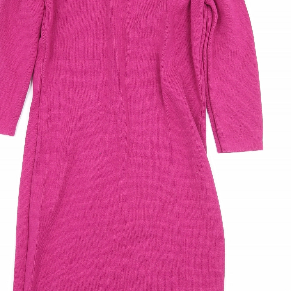 Woolovers Womens Pink  Knit A-Line  Size S