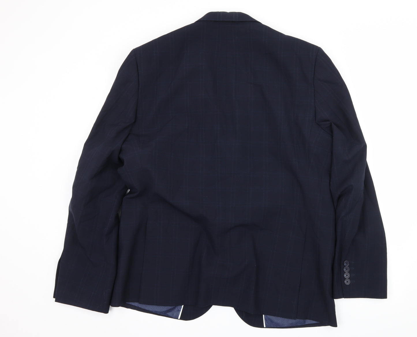 Marks and Spencer Mens Blue Striped  Jacket Suit Jacket Size XL