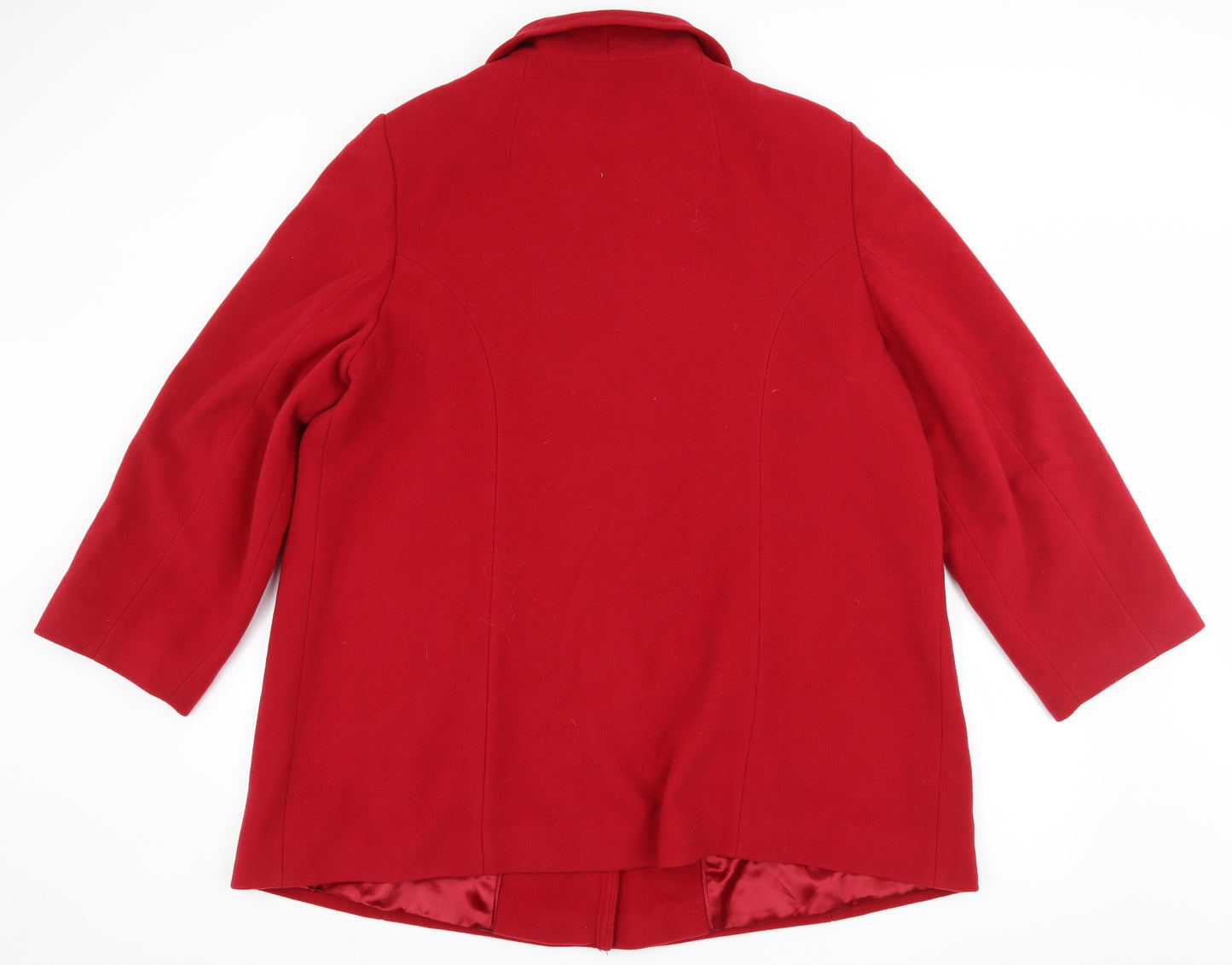 Eastex Womens Red   Pea Coat Coat Size 20