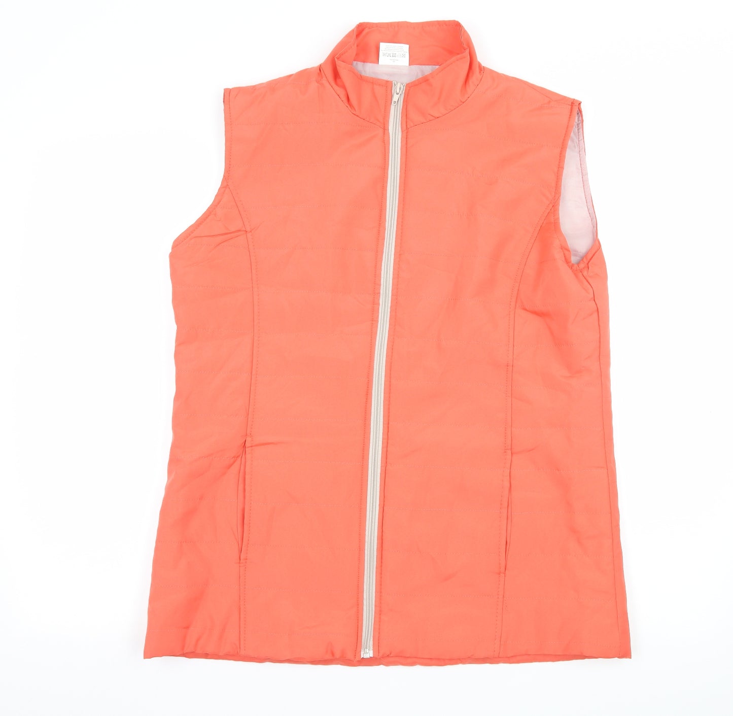 Anne De Lancay Womens Orange   Gilet Jacket Size M