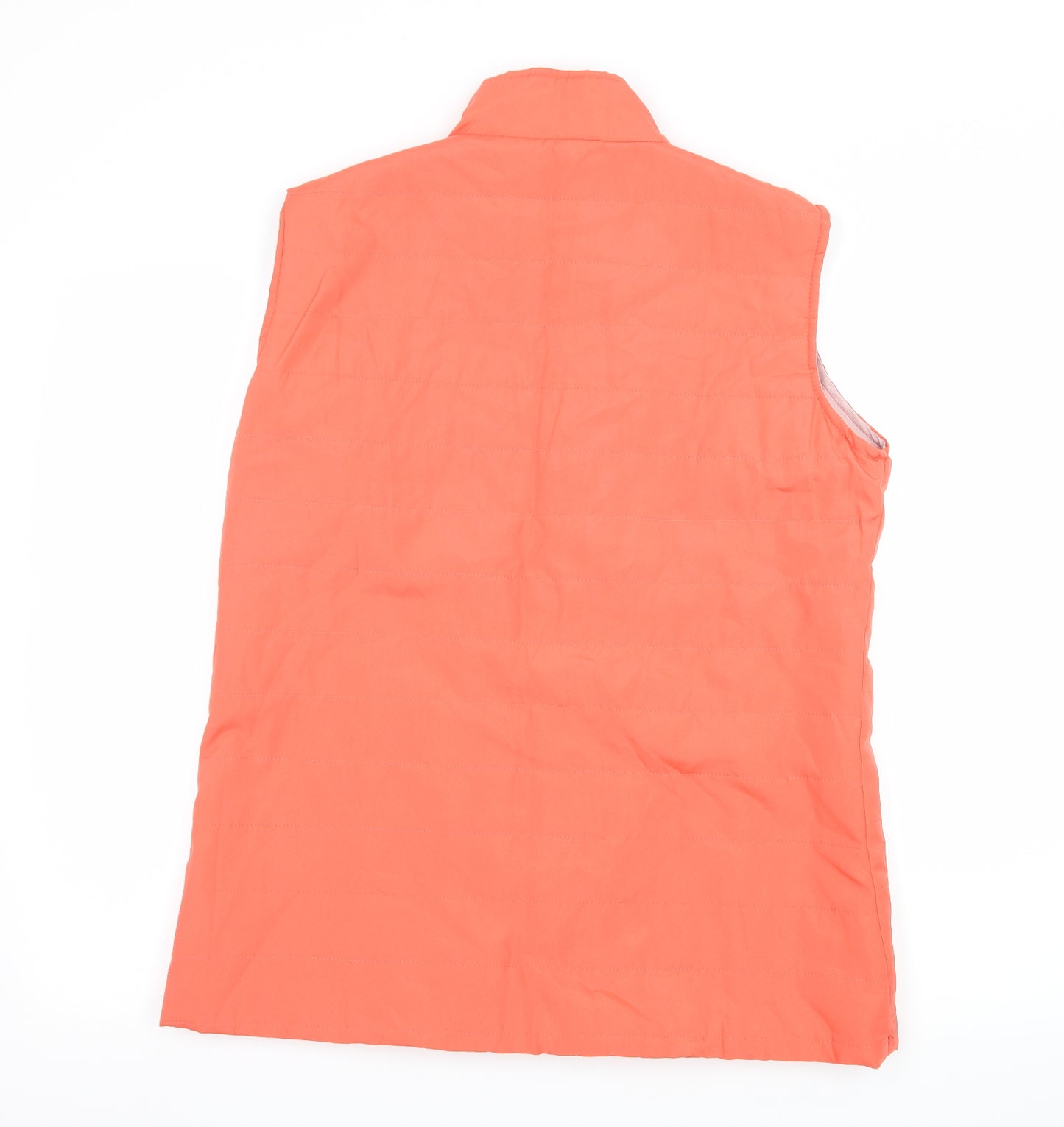 Anne De Lancay Womens Orange   Gilet Jacket Size M