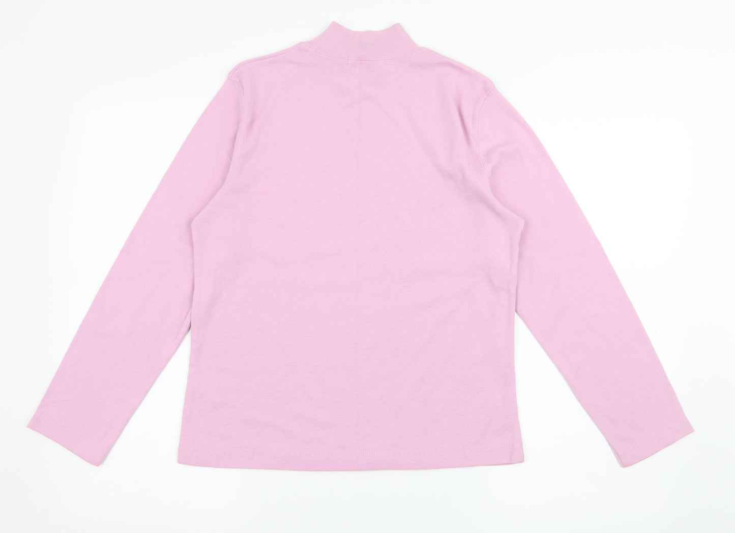 Poppy Womens Purple  Jersey Basic T-Shirt Size 14
