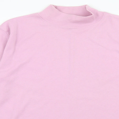 Poppy Womens Purple  Jersey Basic T-Shirt Size 14