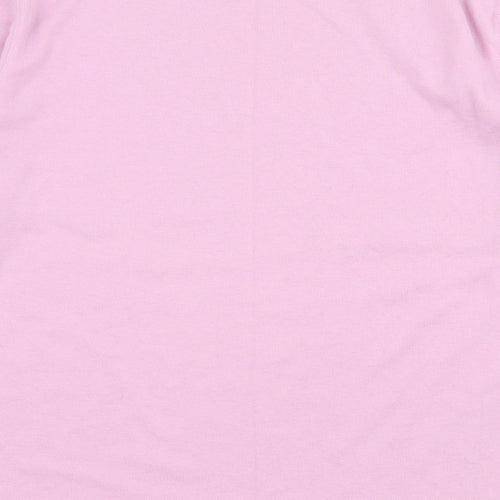 Poppy Womens Purple  Jersey Basic T-Shirt Size 14