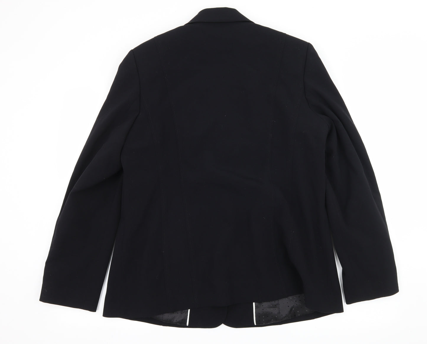 Preworn Womens Black   Jacket Blazer Size 16