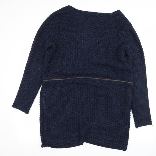 Maison De Nimes Womens Blue  Knit Cardigan Jumper Size 12