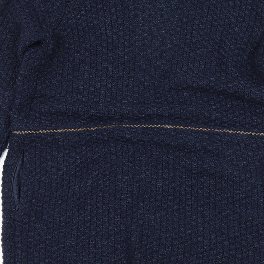 Maison De Nimes Womens Blue  Knit Cardigan Jumper Size 12