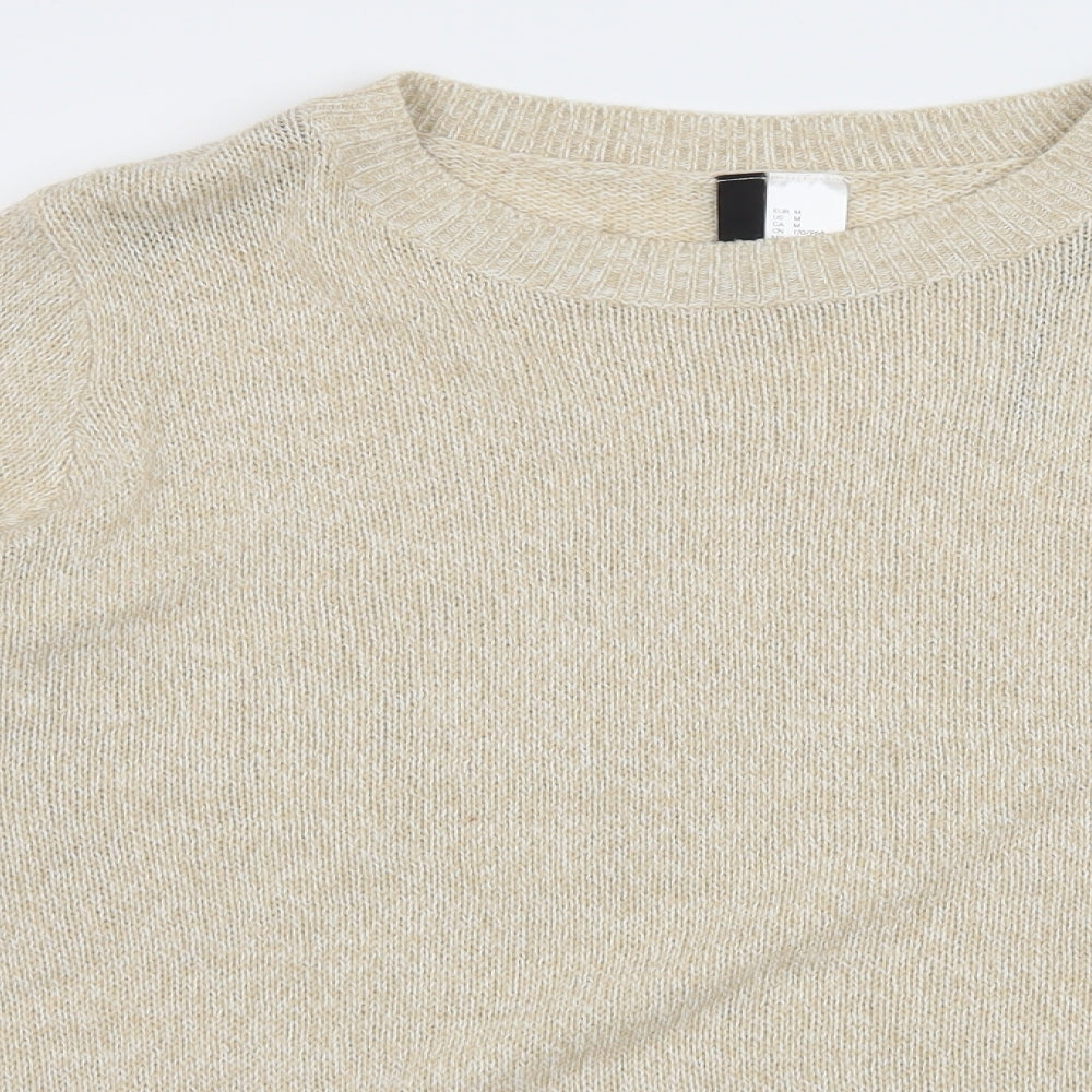 Divided by H&M Womens Ivory  Knit Pullover Jumper Size M