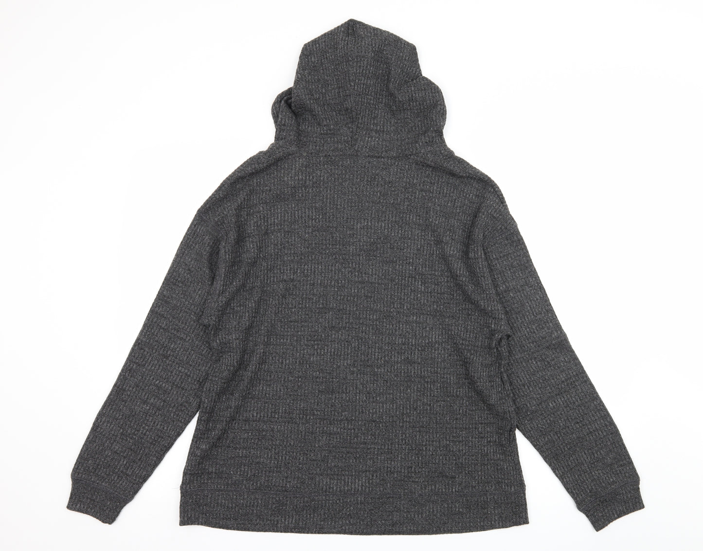 Marks and Spencer Womens Grey  Knit Pullover Hoodie Size 14