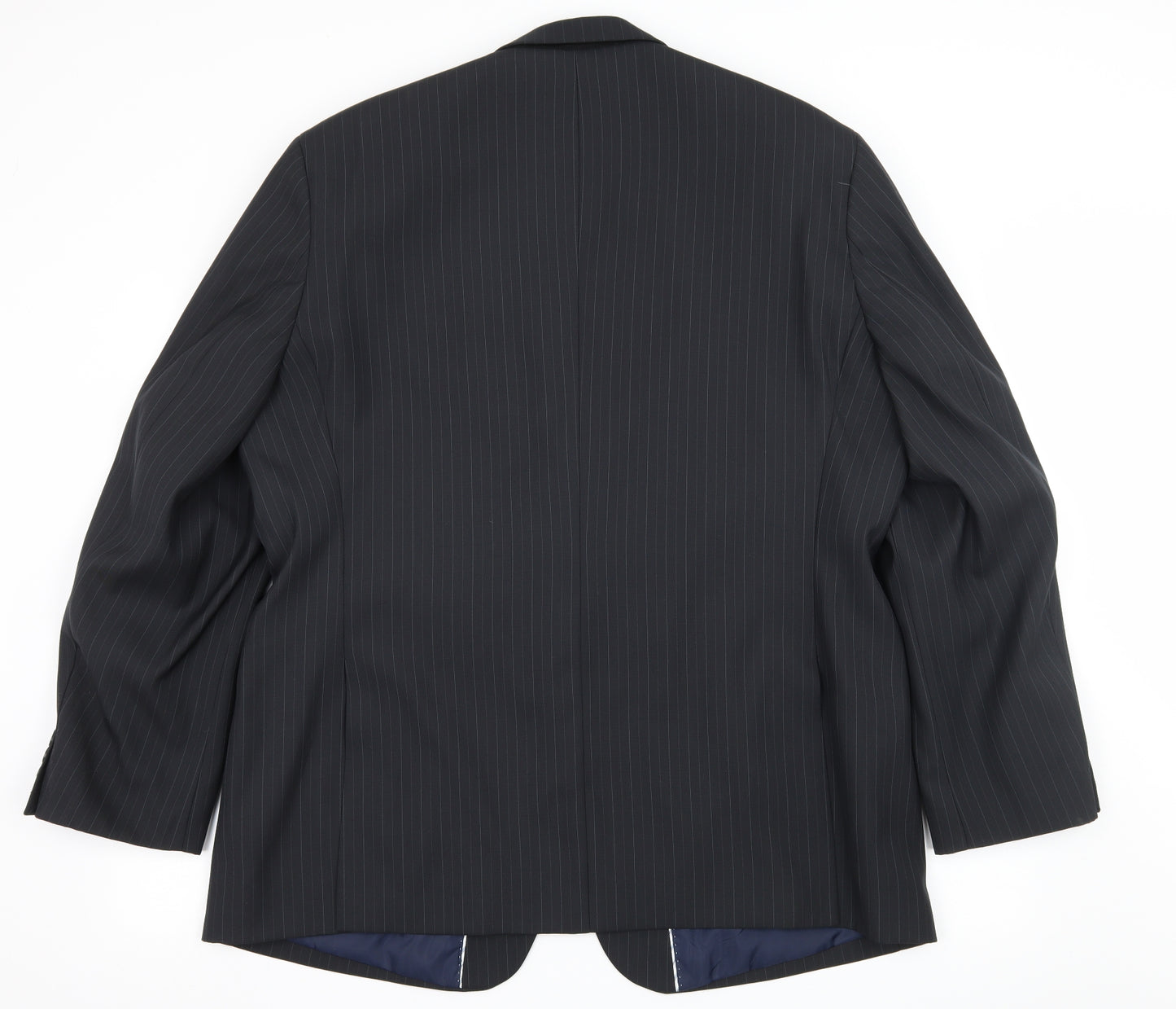 Charlton Gray  Mens Blue Striped  Jacket Suit Size XL