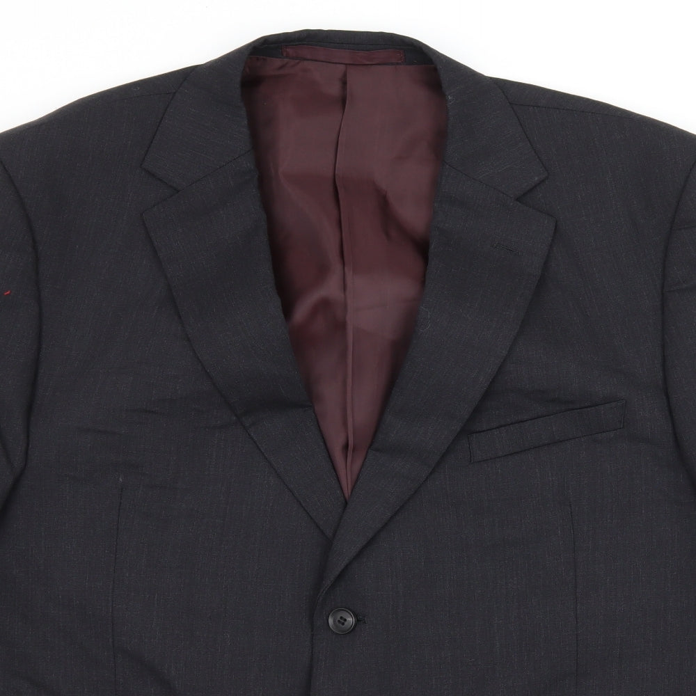 Marks and Spencer Mens Blue   Jacket Suit Jacket Size XL