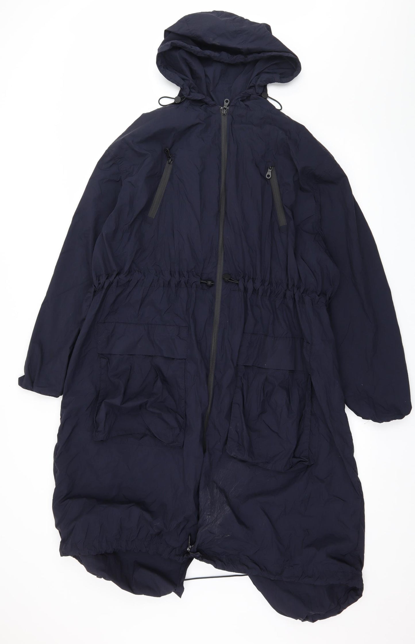 Marks and Spencer Womens Blue   Parka Coat Size L