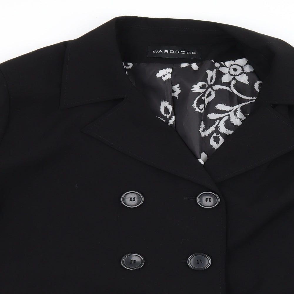 Wardrobe Womens Black Geometric  Jacket  Size 24