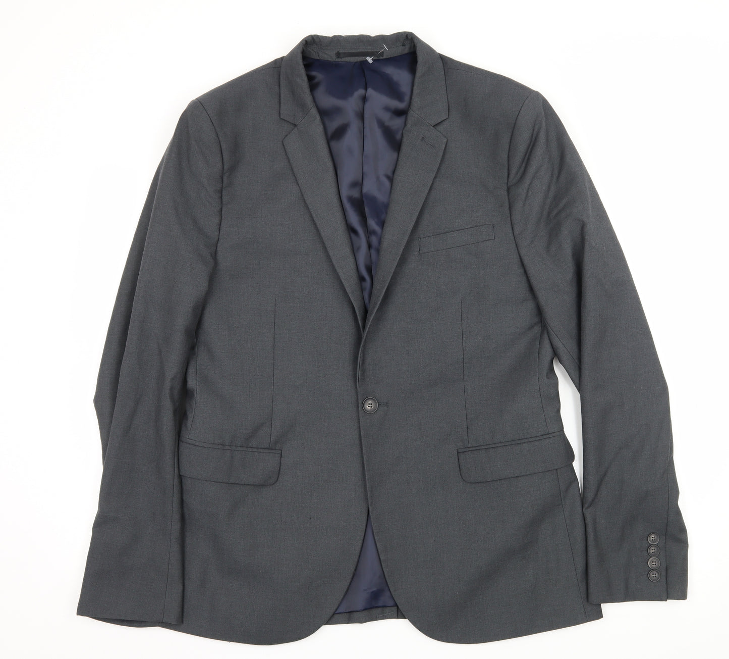 Topman Mens Grey   Jacket Suit Jacket Size L