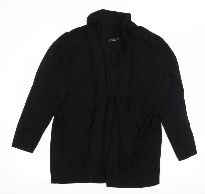 Bonmarché Womens Black Knit Cardigan Jumper Size XL