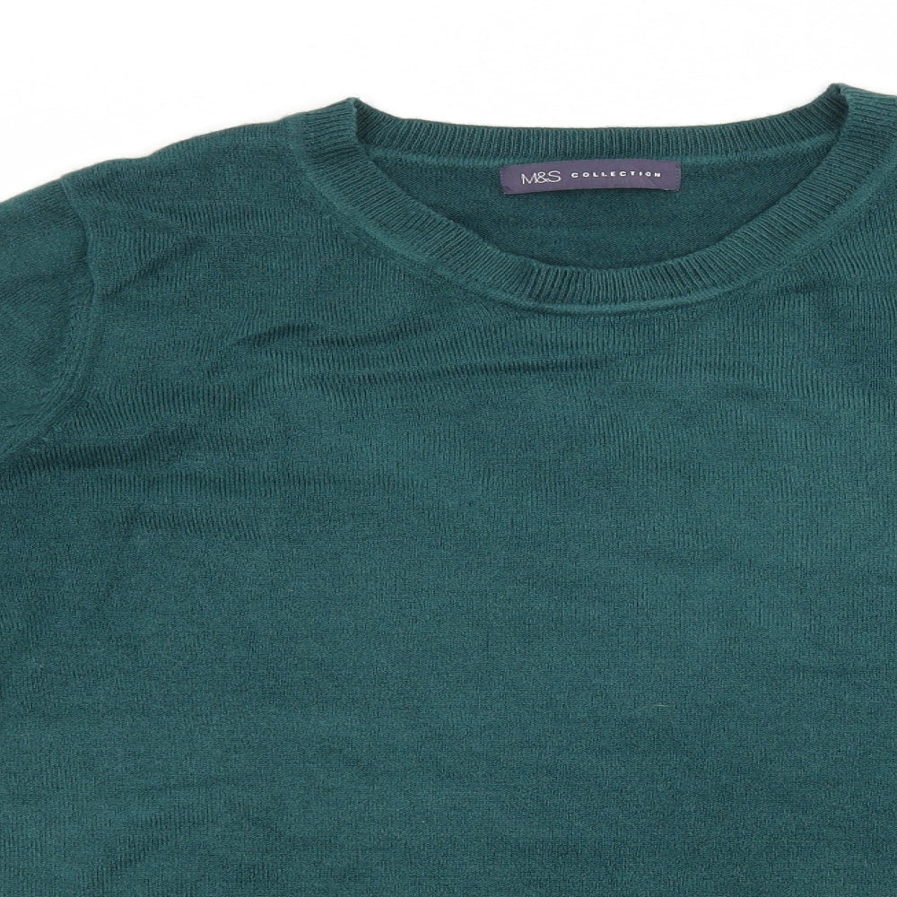 Marks and Spencer Womens Green  Knit Pullover Jumper Size 16