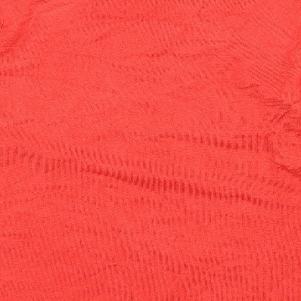 M&Co Womens Red  Knit Pullover Jumper Size 14