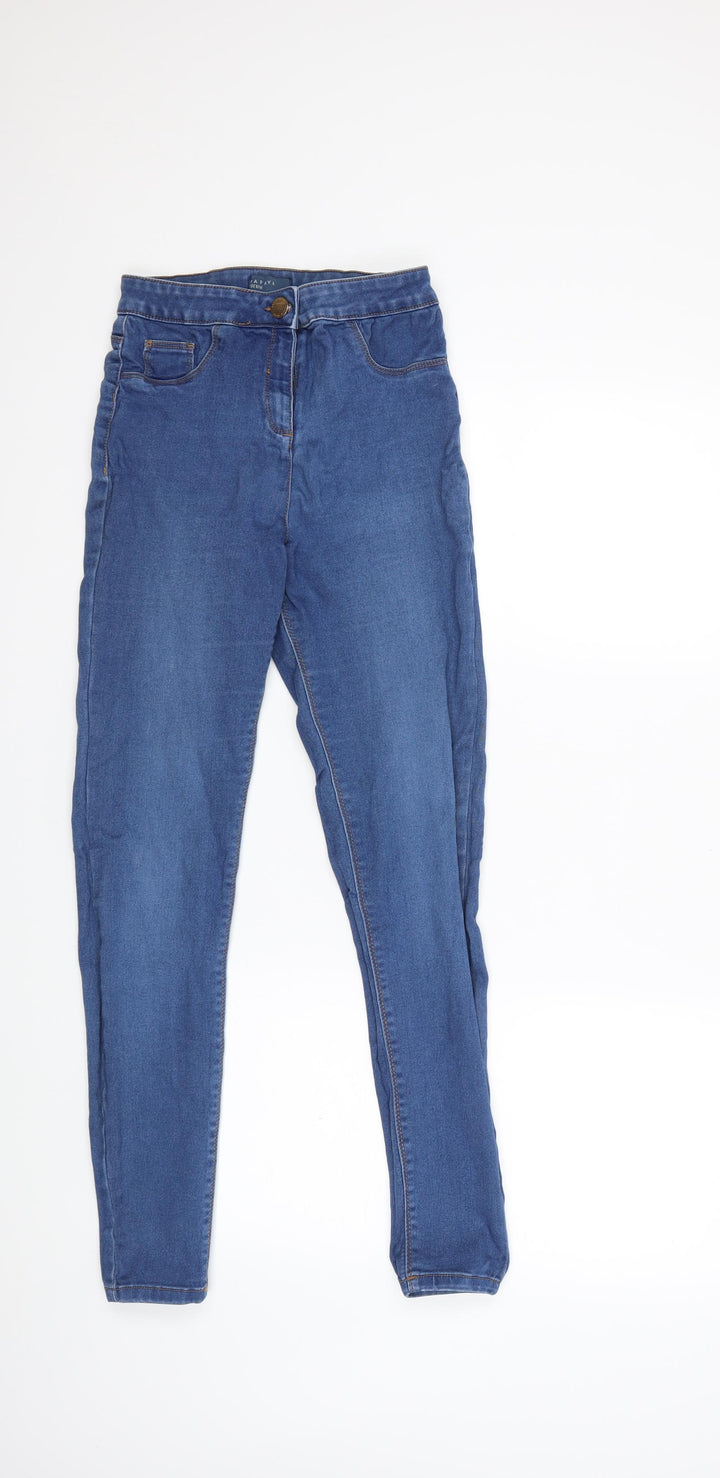 Papaya Womens Blue Denim Skinny Jeans Size 10 L28 in
