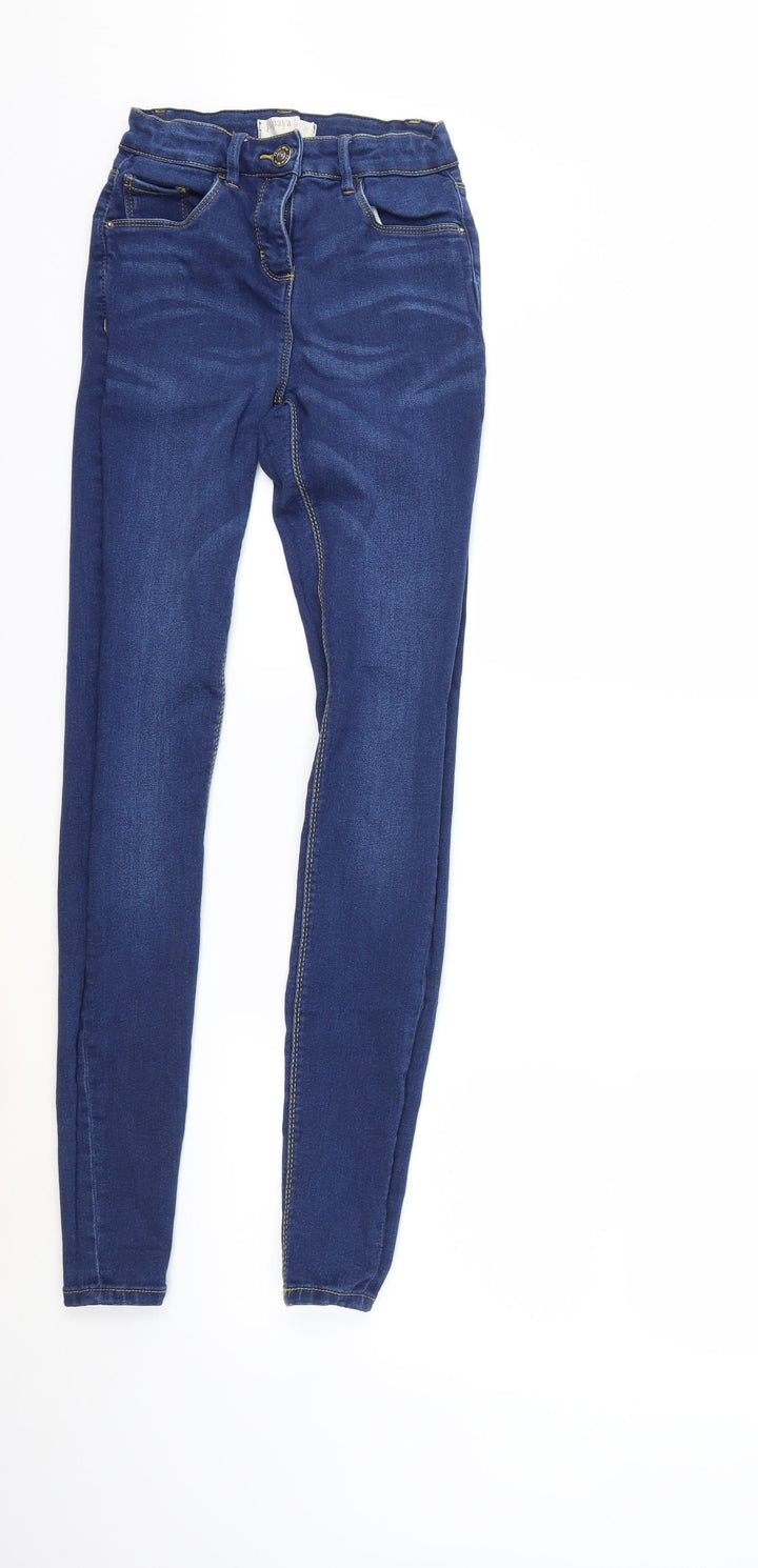 Papaya Womens Blue  Denim Skinny Jeans Size 8 L29 in