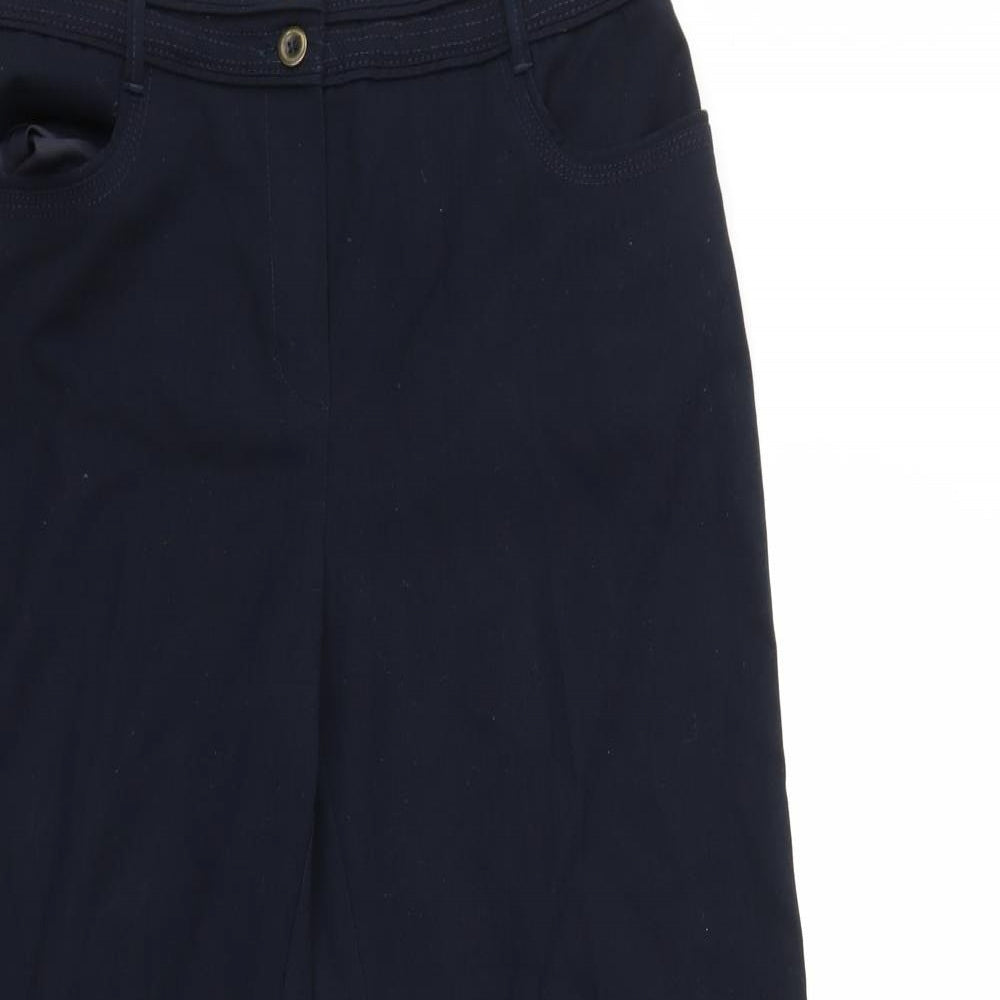 Per Una# Womens Blue   Trousers  Size 10 L28 in