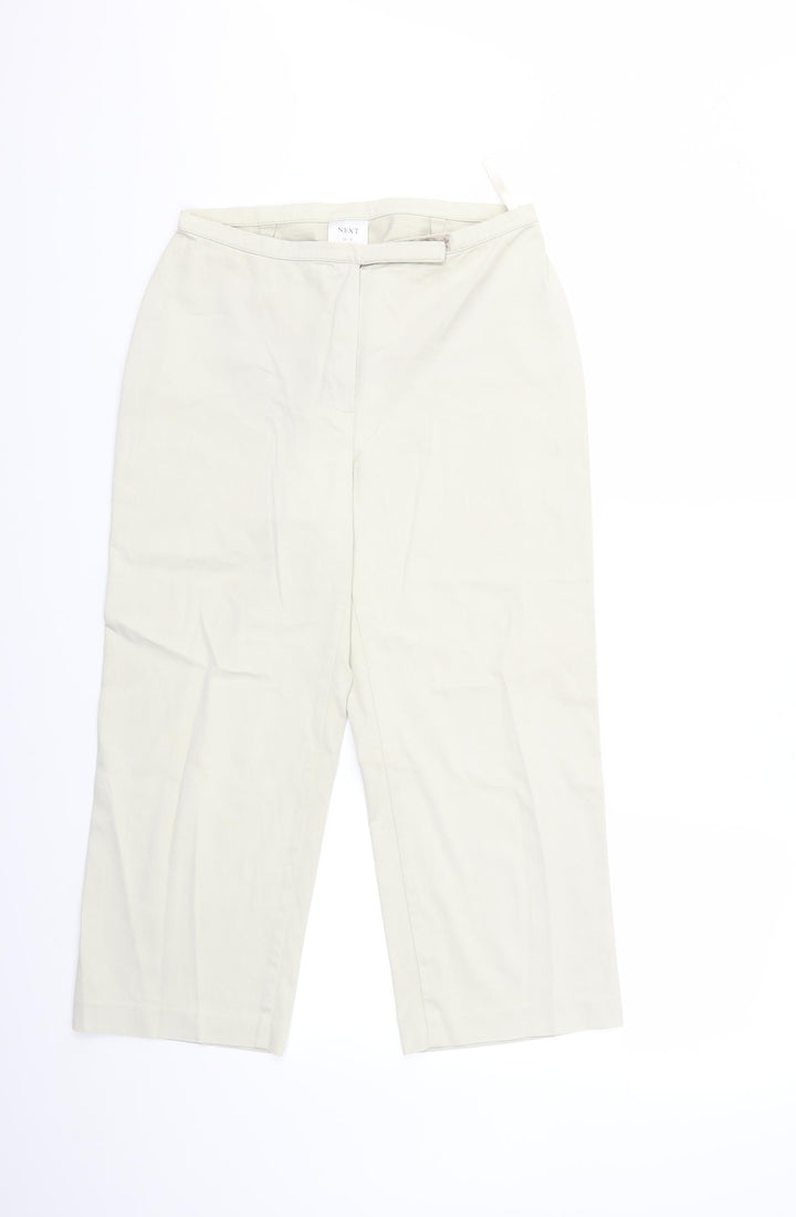 NEXT Womens Beige   Trousers  Size 12 L22 in