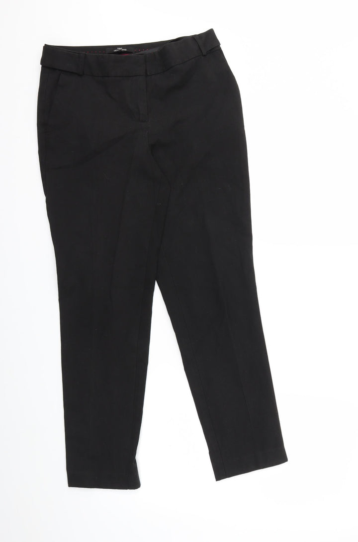NEXT Womens Black Trousers Size 8 L26 in