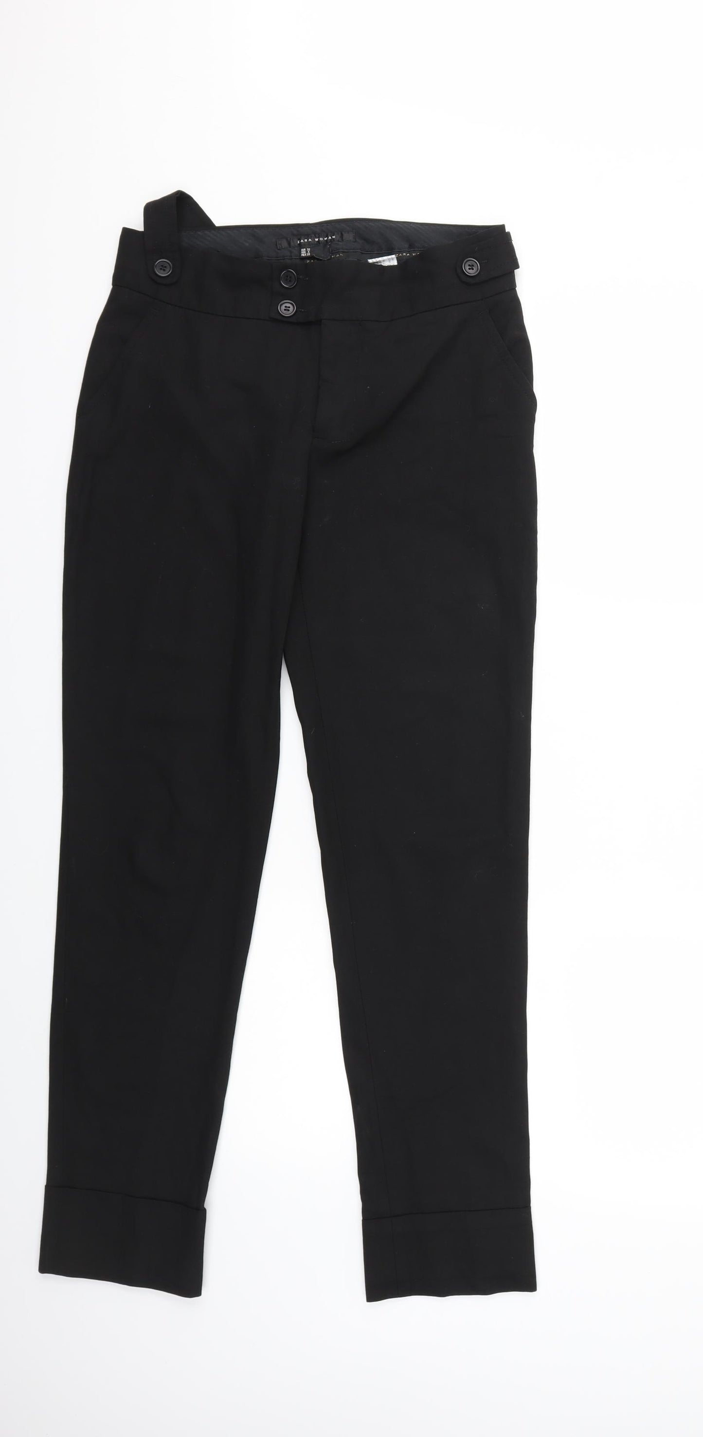 Zara Womens Black   Trousers  Size 10 L29 in