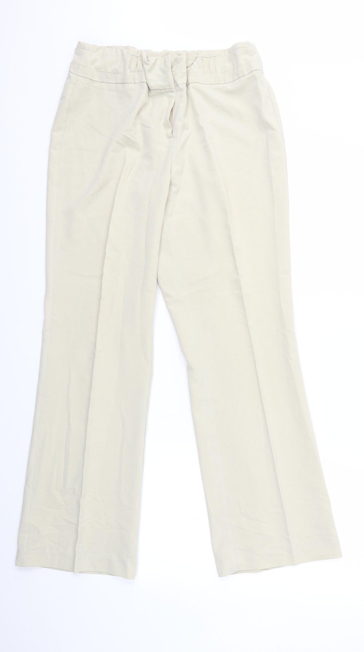 BHS Womens Beige   Trousers  Size 12 L28 in