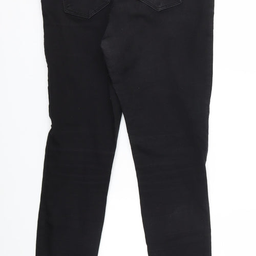 Preworn Womens Black  Denim Skinny Jeans Size 30 in L30 in