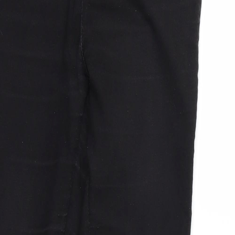 Preworn Womens Black  Denim Skinny Jeans Size 30 in L30 in