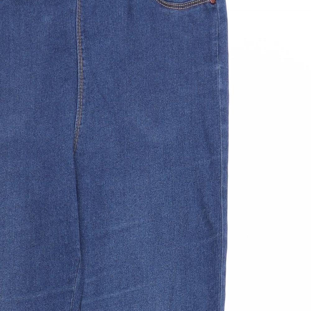 Denim & Co. Womens Blue  Denim Jegging Jeans Size 14 L29 in