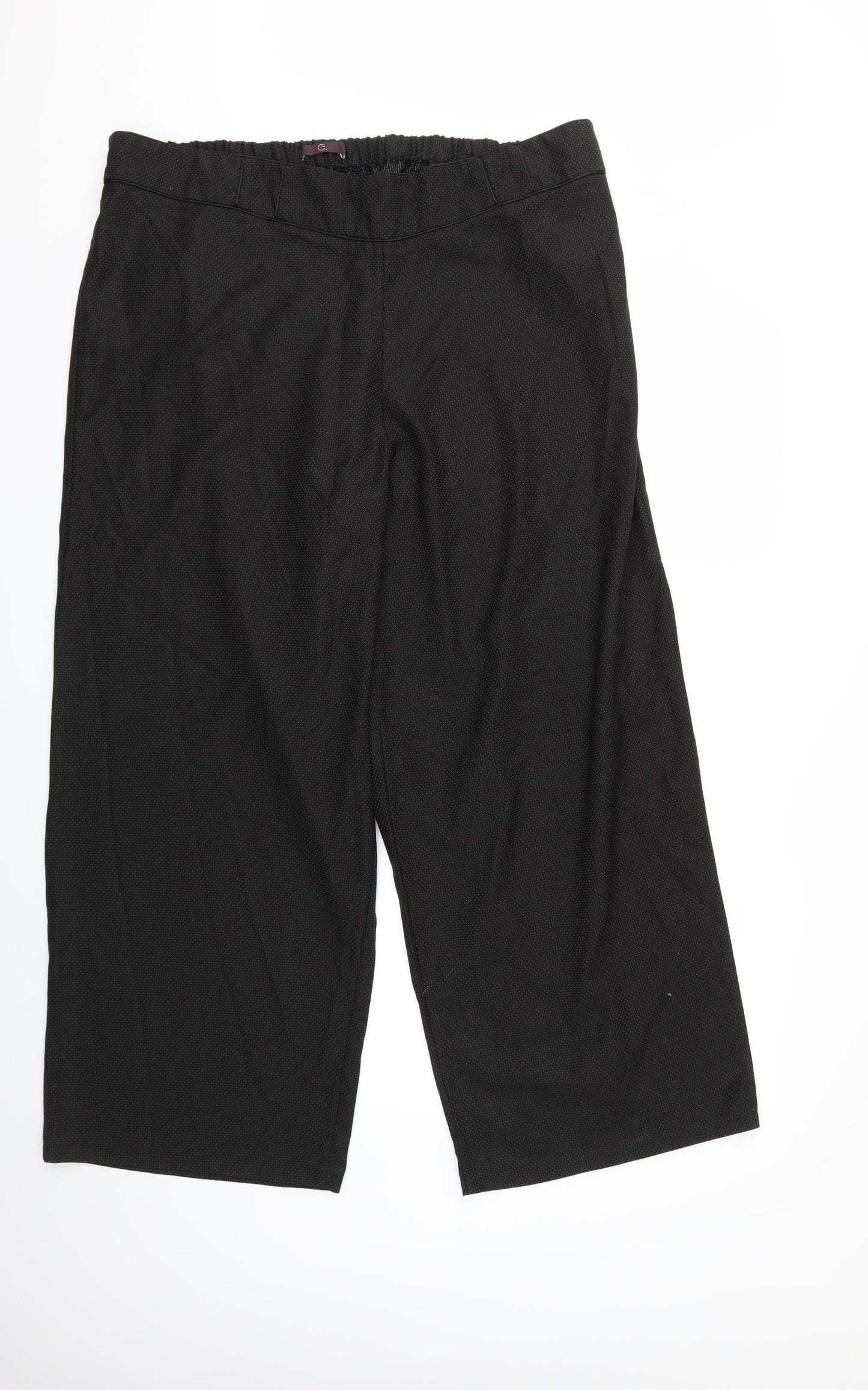 Evans Womens Black   Trousers  Size 26 L29 in