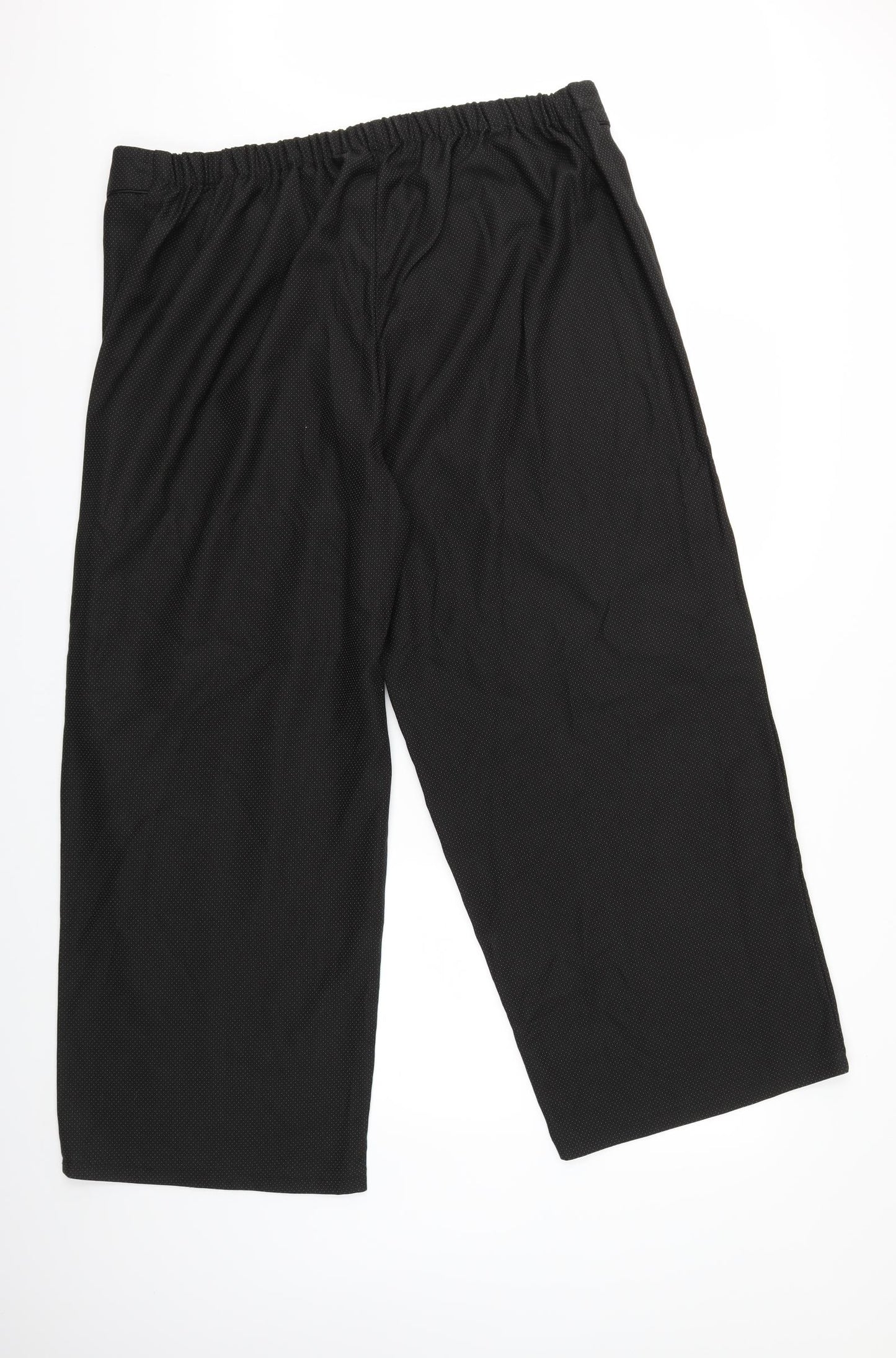 Evans Womens Black   Trousers  Size 26 L29 in