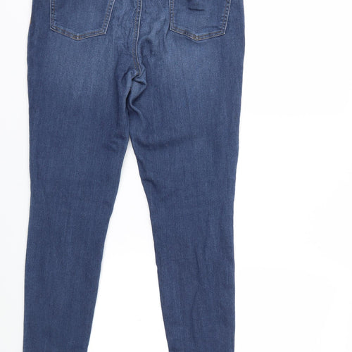 Denim & Co. Womens Blue  Denim Skinny Jeans Size 12 L27 in