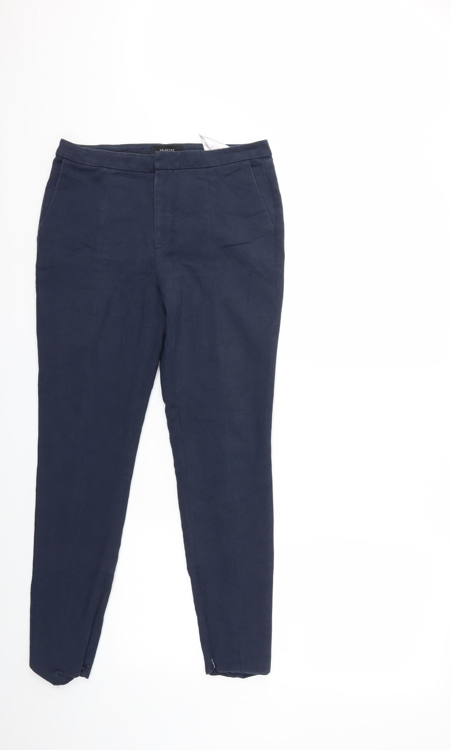 Selected Femme Womens Blue   Trousers  Size 8 L27 in