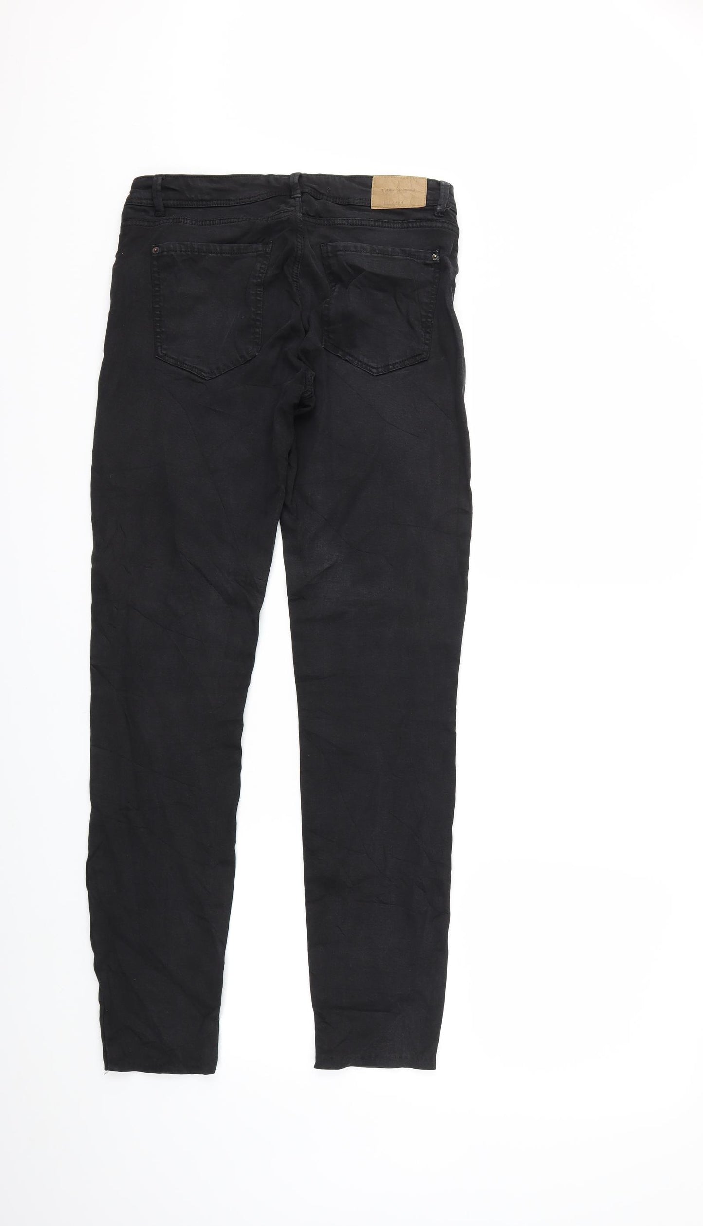 Zara Womens Black  Denim Skinny Jeans Size 10 L29 in
