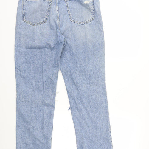 River Island Womens Blue  Denim Straight Jeans Size 12 L28 in