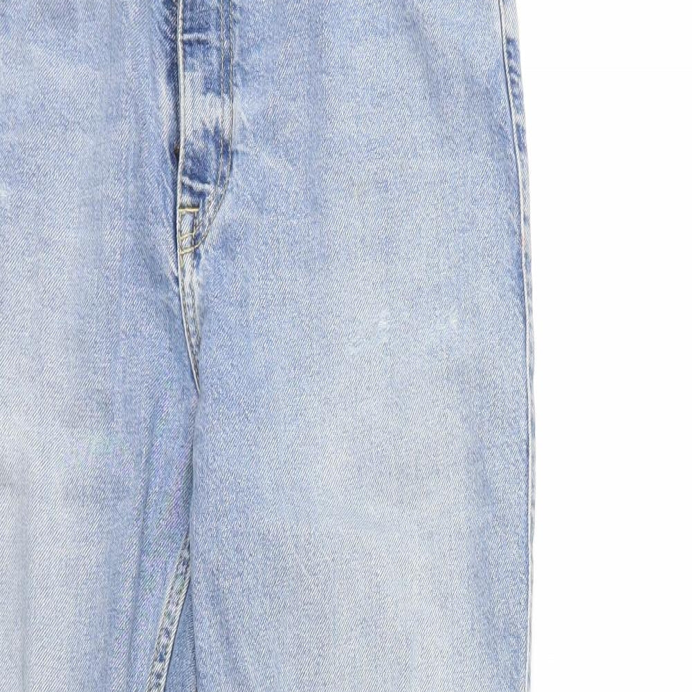River Island Womens Blue  Denim Straight Jeans Size 12 L28 in