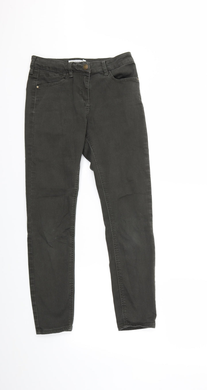 Preworn Womens Green  Denim Skinny Jeans Size 8 L26 in