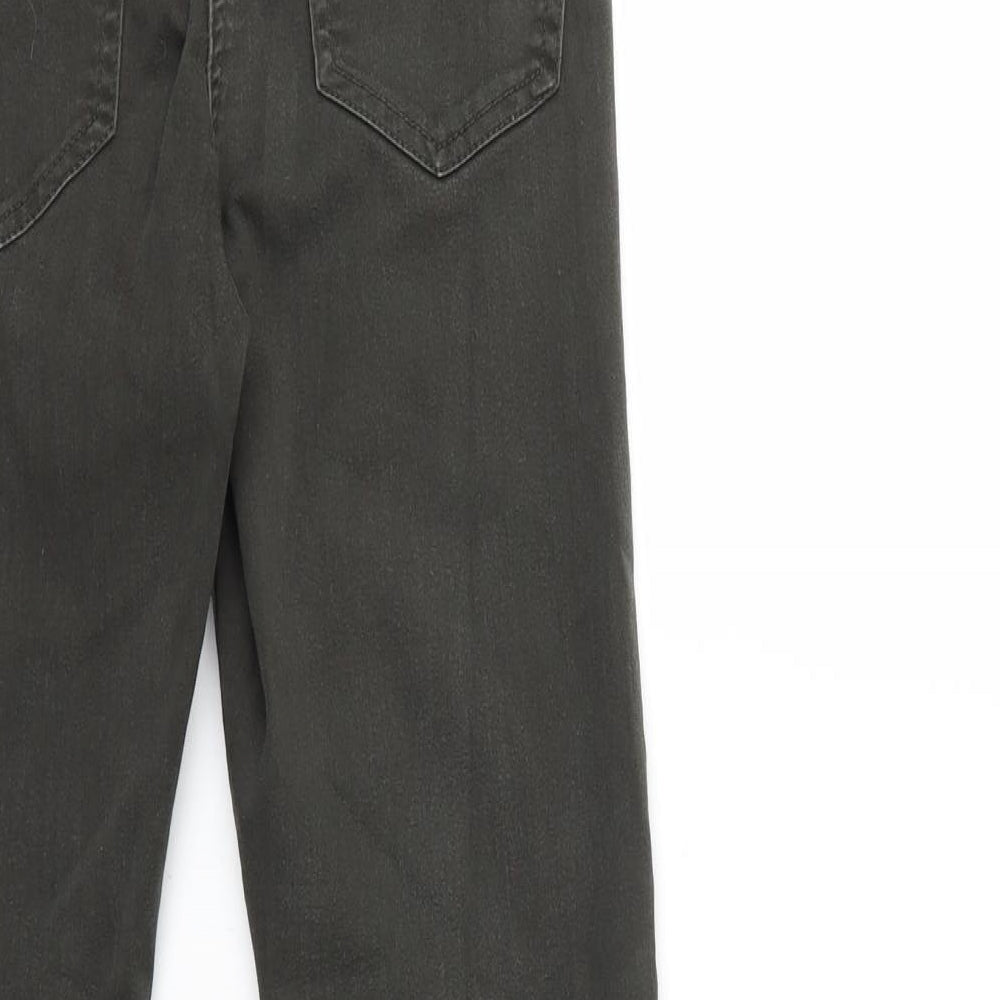 Preworn Womens Green  Denim Skinny Jeans Size 8 L26 in