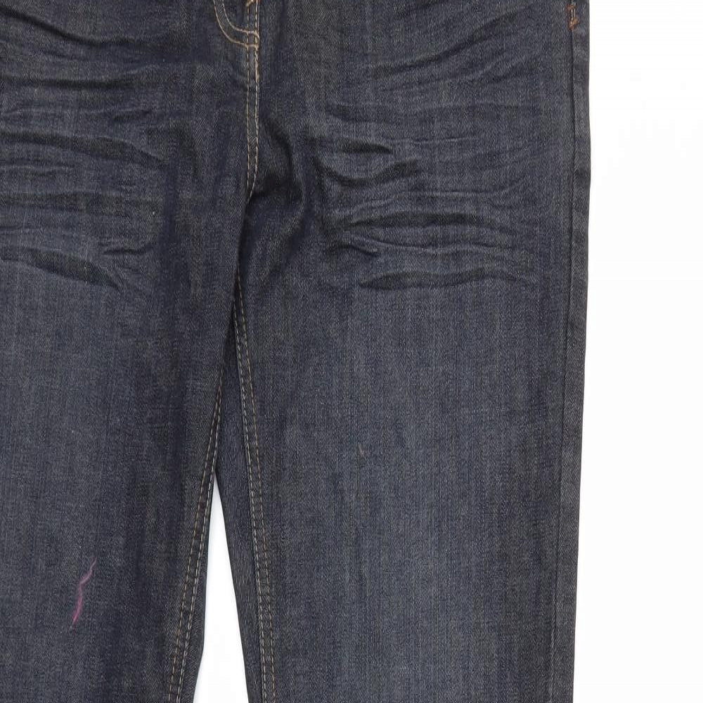 yes yes Womens Blue  Denim Flared Jeans Size 14 L35 in