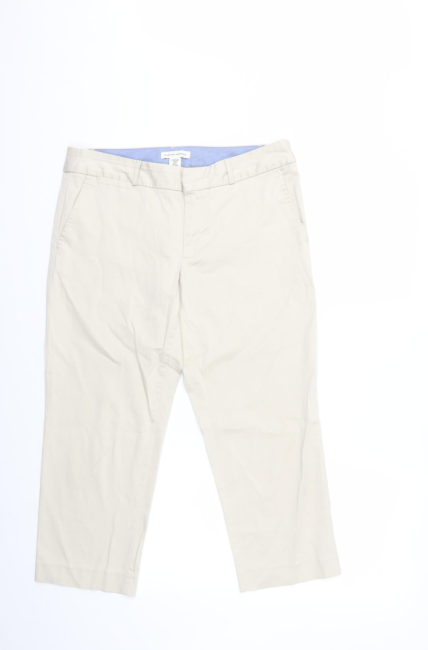 Banana Republic Womens Beige   Cropped Trousers Size 12 L22 in