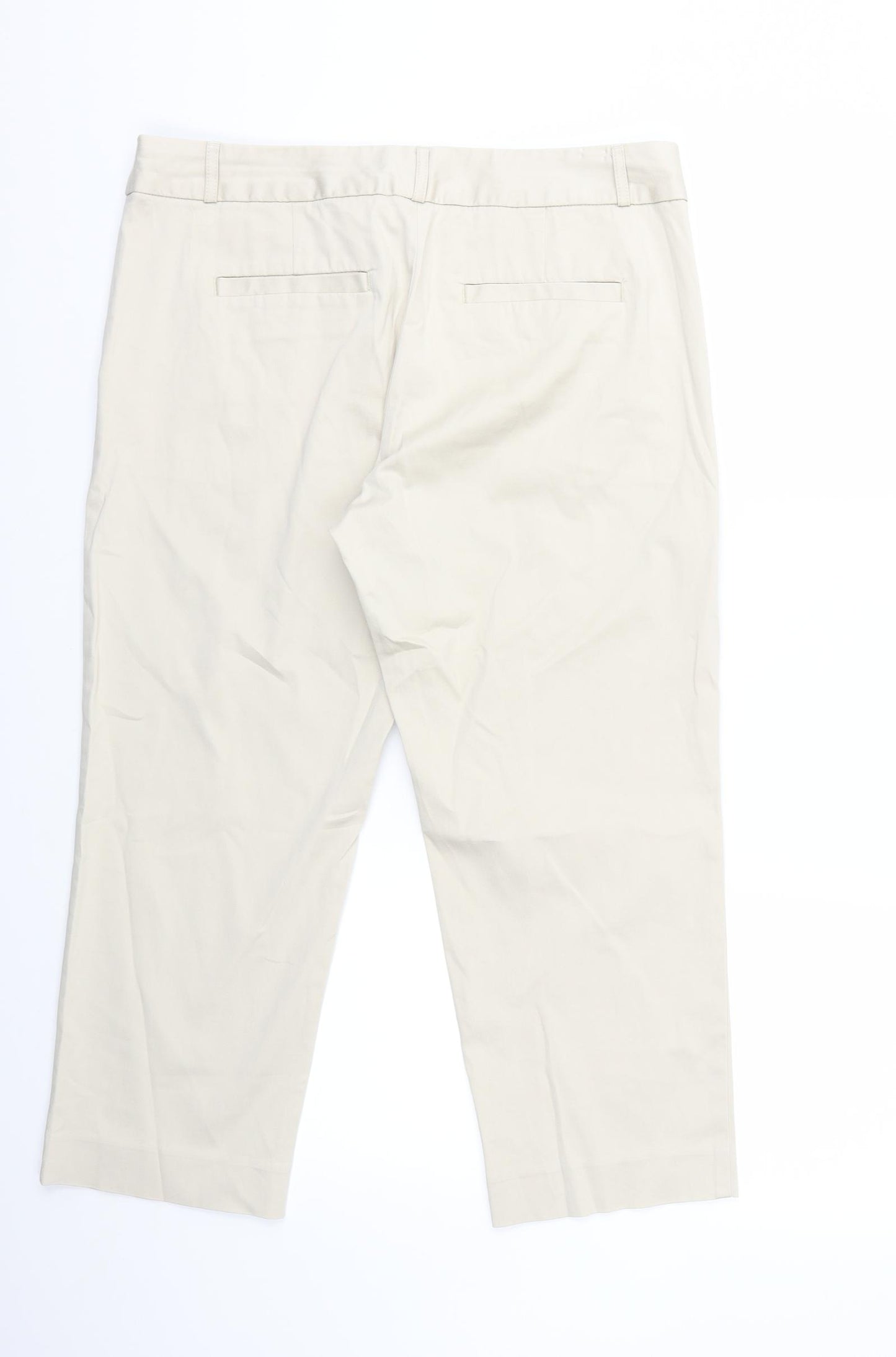 Banana Republic Womens Beige   Cropped Trousers Size 12 L22 in